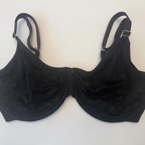 Le Mystere Lace Comfort Underwire Bra size 34G black